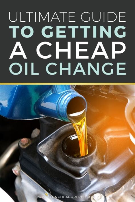 cheapest oil changes for students in my area